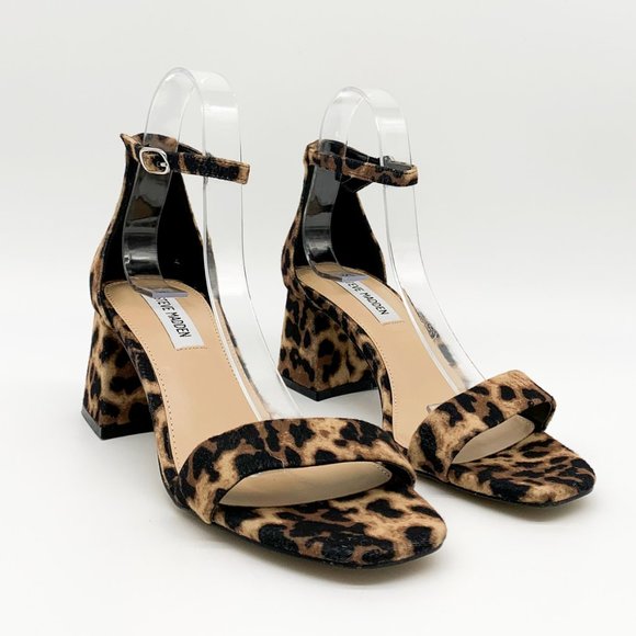 Steve Madden Shoes - STEVE MADDEN Marisa Block Heel Leopard Sandals